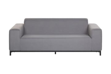 Hughen Loungegruppe 5-seter - Grå / Svart - Hagemøbler - Loungemøbler - Loungesett