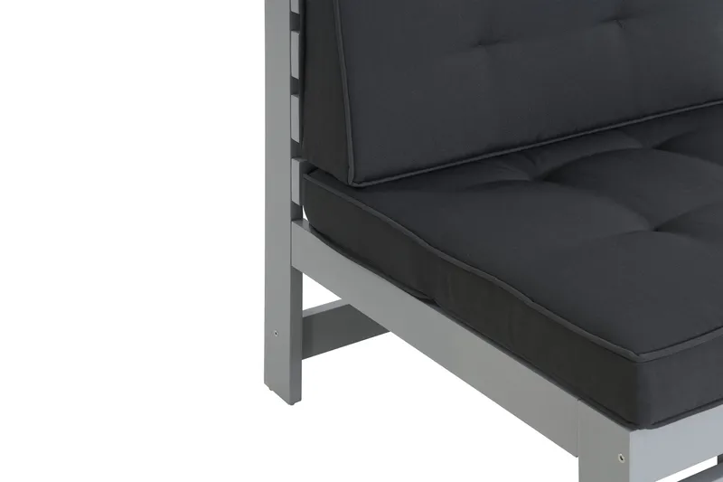 Husarn Midtmodul med Pute Matt Grå - KWA - Hagemøbler - Loungemøbler - Loungesett