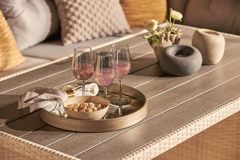 James Loungegruppe Høyre - Hvit/Aintwood Bord - Hage - Utemiljø - Veranda & terrasse - Verandamøbler