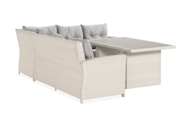 James Loungegruppe Høyre - Hvit/Aintwood Bord - Hage - Utemiljø - Veranda & terrasse - Verandamøbler
