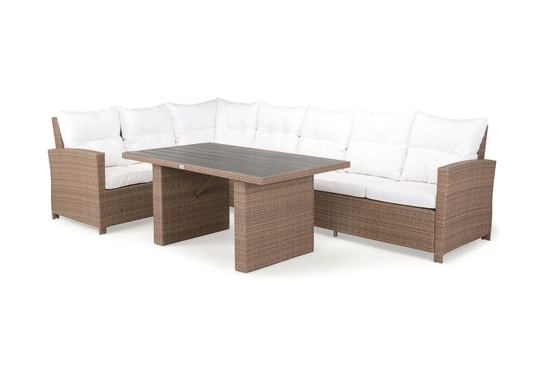 James Loungegruppe Sand/Aintwood - Bord Sofa Venstre Midtdel - Hage - Utemiljø - Veranda & terrasse - Verandamøbler