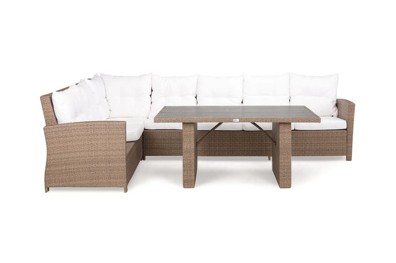 James Loungegruppe Sand/Aintwood - Bord Sofa Venstre Midtdel - Hage - Utemiljø - Veranda & terrasse - Verandamøbler