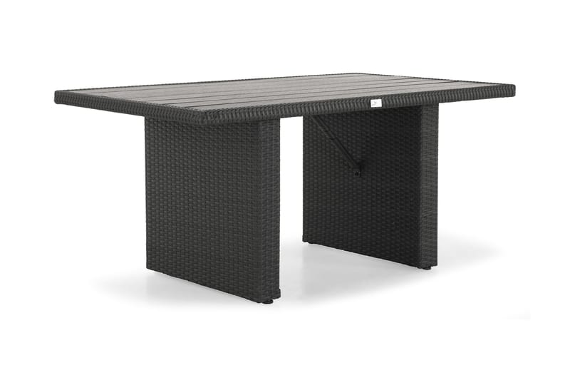 James Loungegruppe Svart/Aintwood - Bord Sofa 2 Skamler+Puter - Hage - Utemiljø - Veranda & terrasse - Verandamøbler