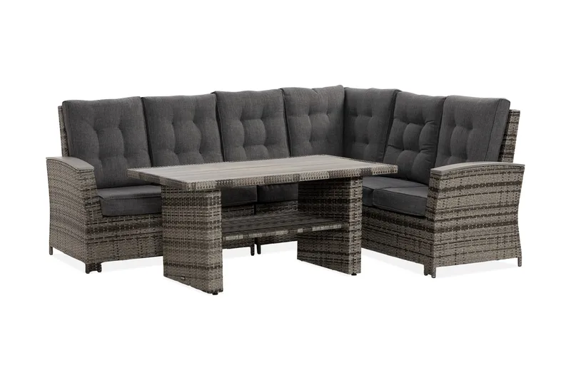 James Lyx Loungegruppe Vendbar - Grå - Hagemøbler - Loungemøbler - Loungesett