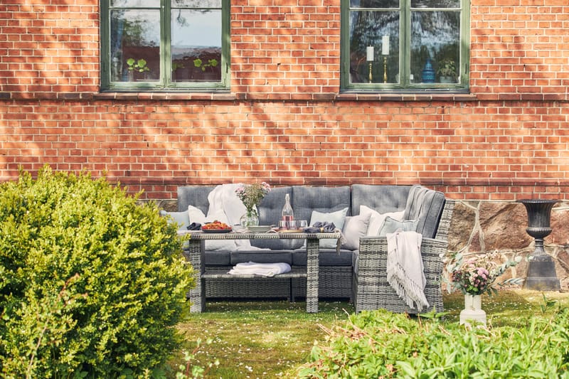 James Lyx Loungegruppe Vendbar - Grå - Hagemøbler - Loungemøbler - Loungesett