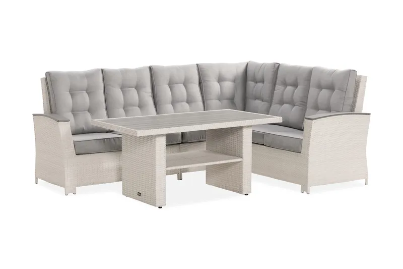 James Lyx Loungegruppe Vendbar - Hvit - Hagemøbler - Loungemøbler - Loungesett