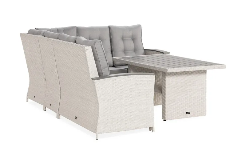 James Lyx Loungegruppe Vendbar - Hvit - Hagemøbler - Loungemøbler - Loungesett