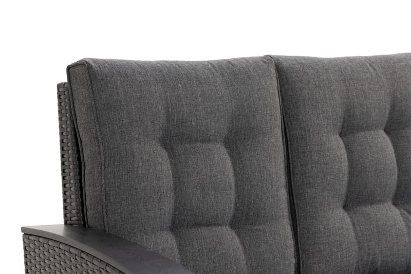 James Lyx Loungegruppe Vendbar - Svart - Hagemøbler - Loungemøbler - Loungesett
