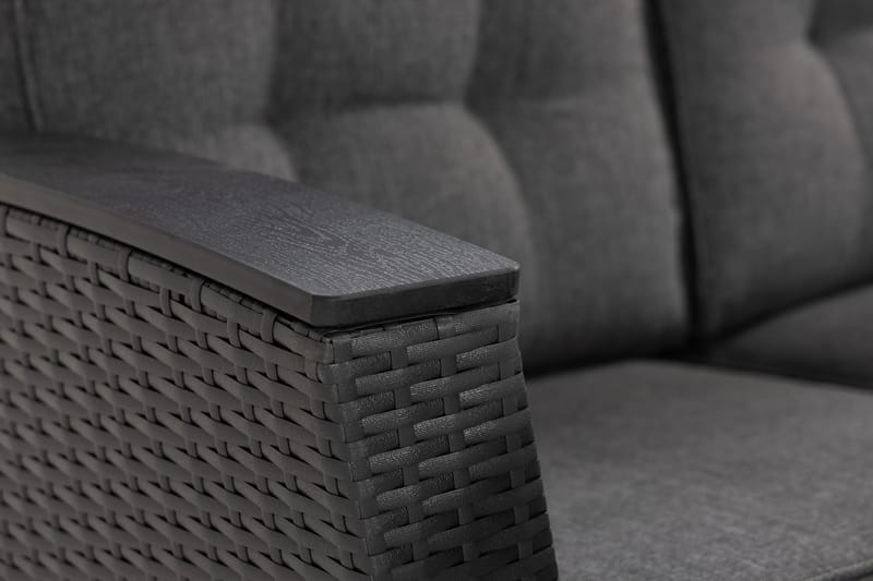 James Lyx Loungegruppe Vendbar - Svart - Hagemøbler - Loungemøbler - Loungesett