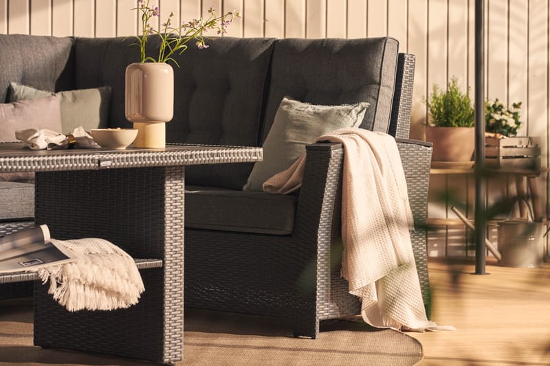 James Lyx Loungegruppe Vendbar - Svart - Hagemøbler - Loungemøbler - Loungesett