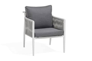 Latina Loungegruppe 66 cm - Hvit - Hagemøbler - Loungemøbler - Loungesett