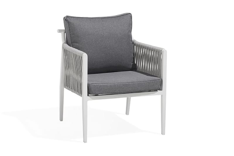 Latina Loungegruppe 66 cm - Hvit - Verandamøbler - Sofagruppe utendørs - Loungesett
