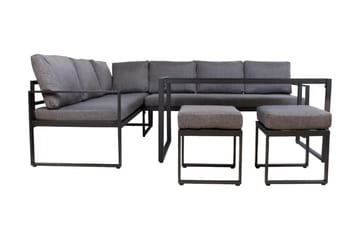 Leipzig Sofagruppe med hjørnesofa - Hagemøbler - Loungemøbler - Loungesett