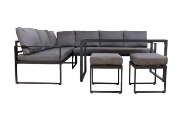 Leipzig Sofagruppe med hjørnesofa - Hagemøbler - Loungemøbler - Loungesett