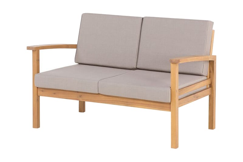 Loungegruppe akasie MANILA - Tre / Natur - Hagemøbler - Loungemøbler - Loungesett