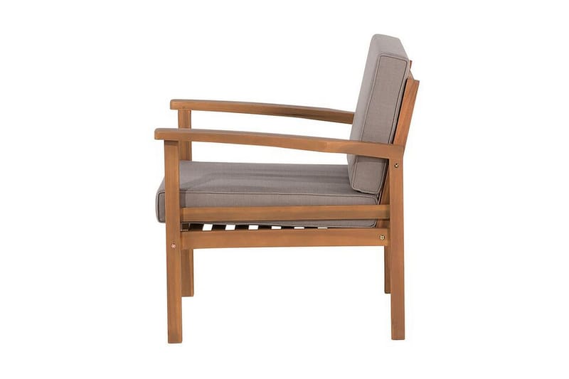 Loungegruppe akasie MANILA - Tre / Natur - Hagemøbler - Loungemøbler - Loungesett