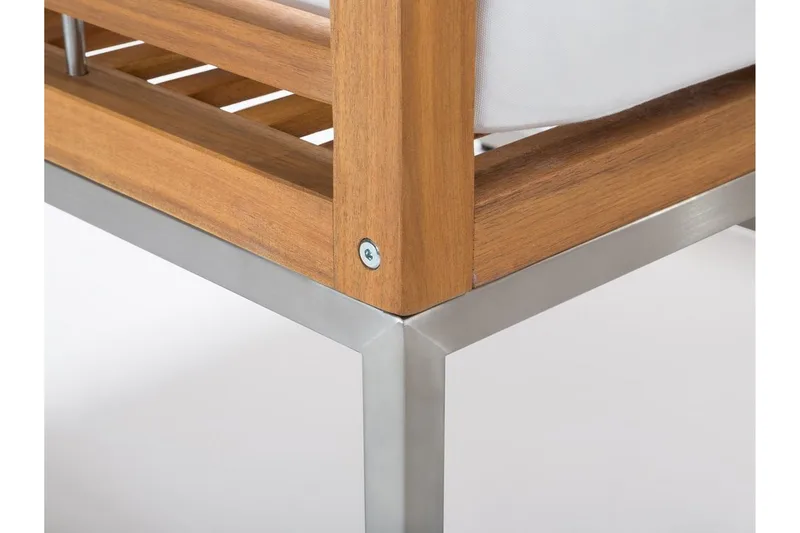 Loungegruppe BERMUDA akasietre med puter - Tre / Natur - Hagemøbler - Loungemøbler - Loungesett