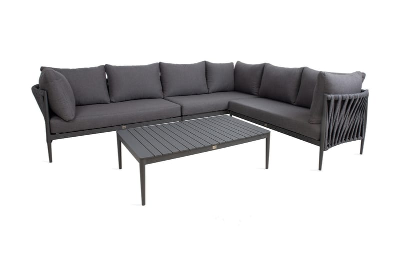 Møbelsett Bremen 2-deler Grå - Hagemøbler - Loungemøbler - Loungesett