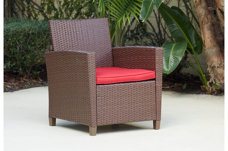 Malmo Loungegruppe Kunstrotting Brun - Dorel Home - Hagemøbler - Loungemøbler - Loungesett