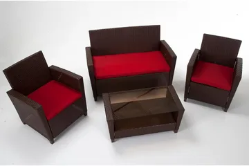 Malmo Loungegruppe Kunstrotting Brun - Dorel Home - Hagemøbler - Loungemøbler - Loungesett