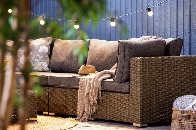 Marcus Loungegruppe - Grått Bord Hjørnesofa Lenestol - Hage - Utemiljø - Veranda & terrasse - Verandamøbler