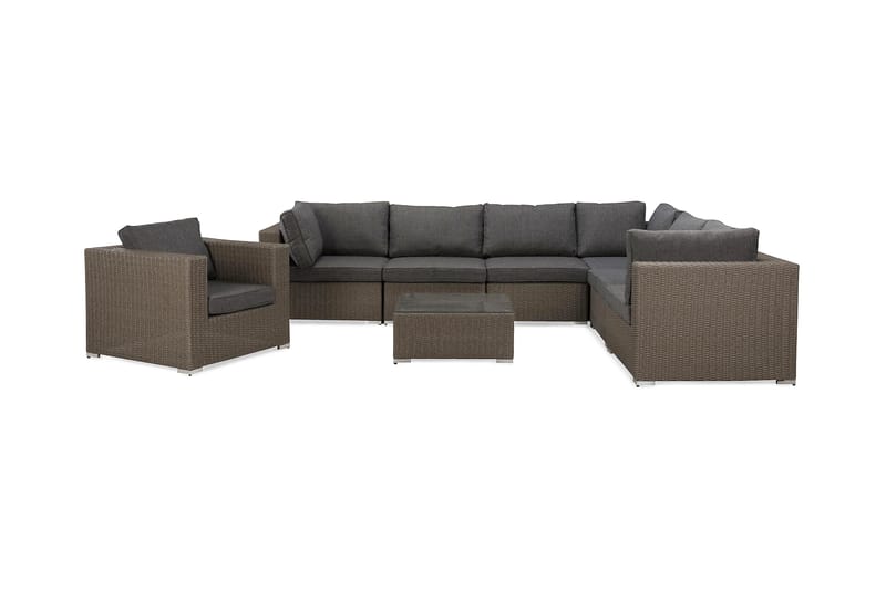 Marcus Loungegruppe, Grått Bord Hjørnesofa Lenestol