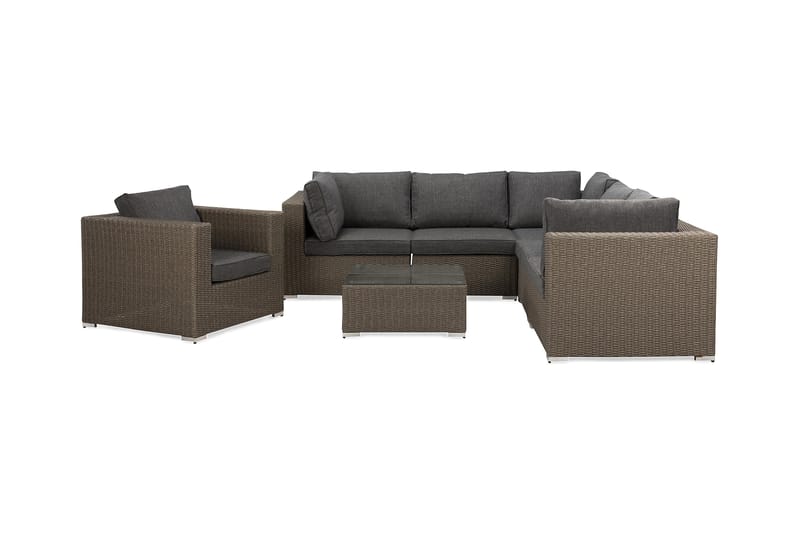 Marcus Loungegruppe - Grått Bord Hjørnesofa Lenestol - Hage - Utemiljø - Veranda & terrasse - Verandamøbler