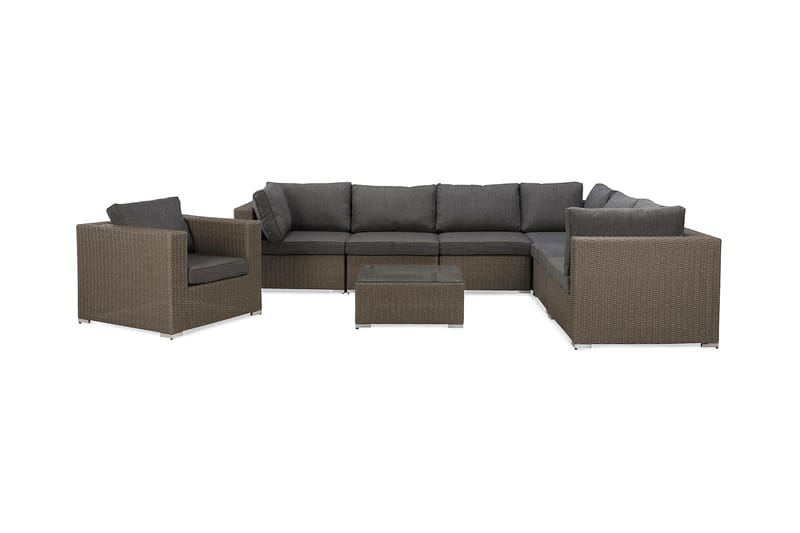 Marcus Loungegruppe - Grått Bord Hjørnesofa Lenestol - Hage - Utemiljø - Veranda & terrasse - Verandamøbler