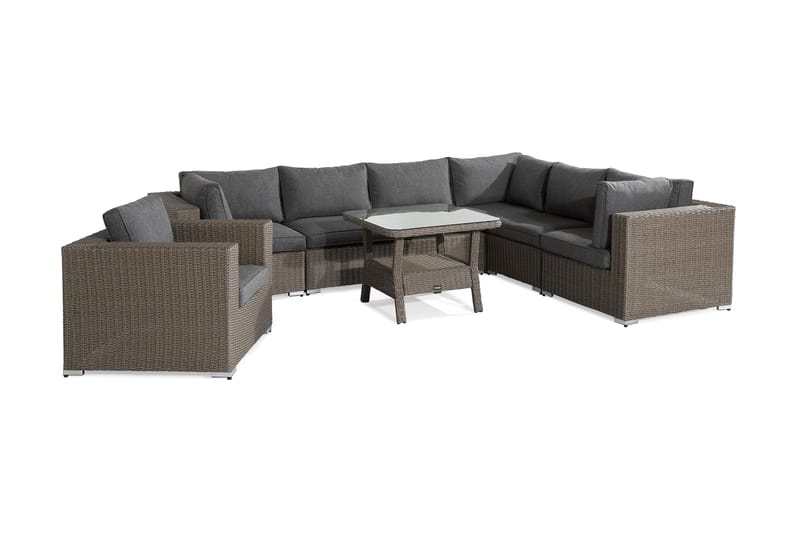 Marcus Loungegruppe - Grått Bord Hjørnesofa Lenestol - Hage - Utemiljø - Veranda & terrasse - Verandamøbler