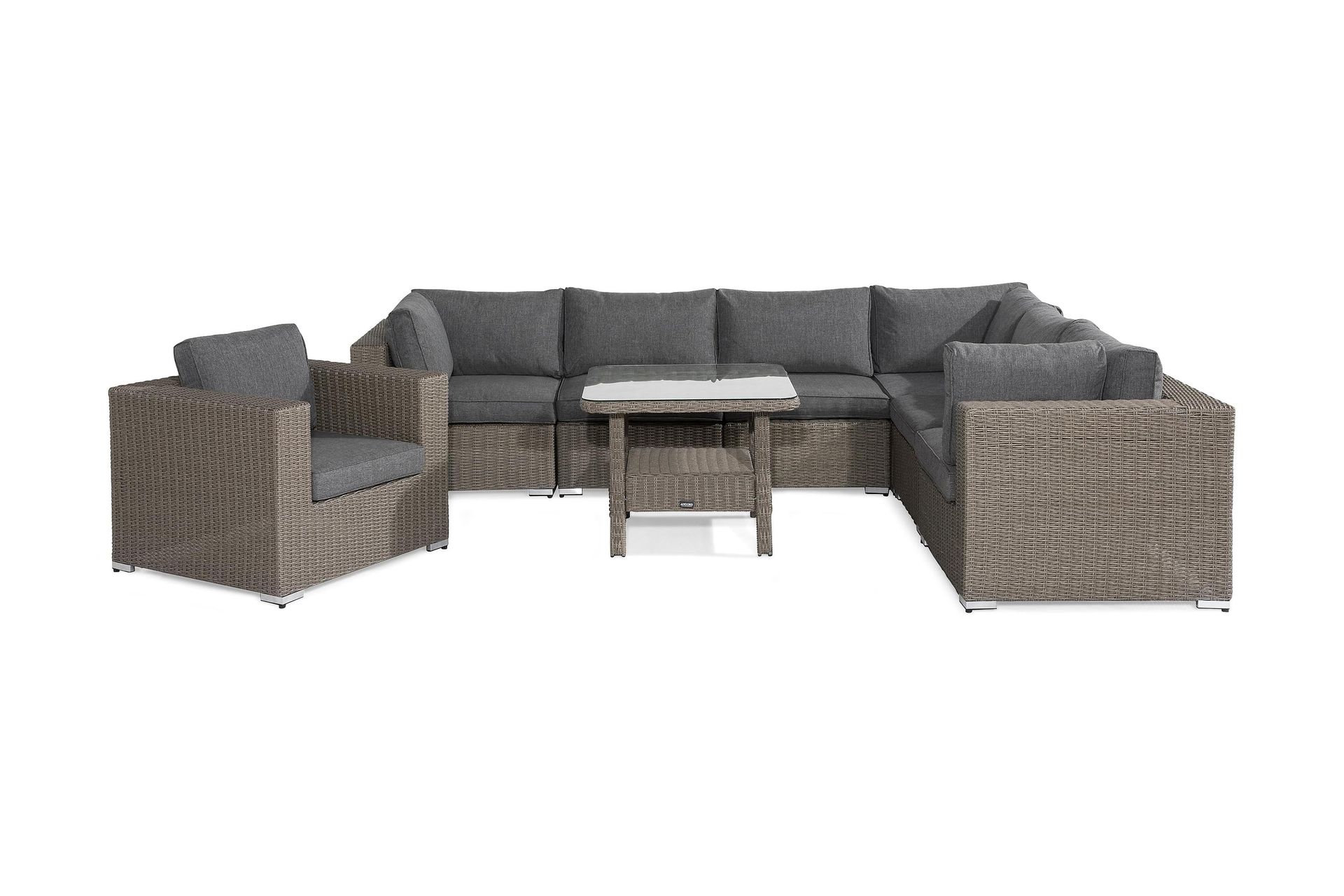 Marcus Loungegruppe - Grått Bord Hjørnesofa Lenestol - Hage - Utemiljø - Veranda & terrasse - Verandamøbler