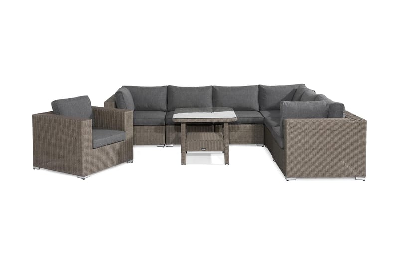 Marcus Loungegruppe - Grått Bord Hjørnesofa Lenestol - Hage - Utemiljø - Veranda & terrasse - Verandamøbler