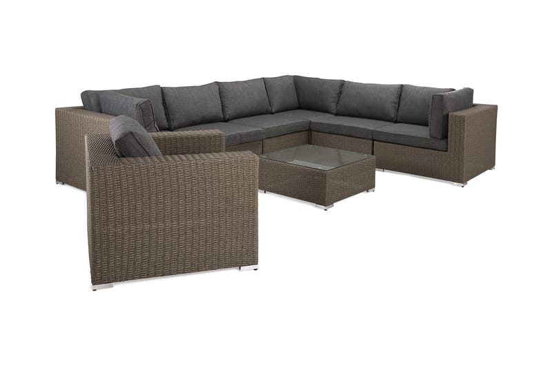 Marcus Loungegruppe - Grått Bord Hjørnesofa Lenestol - Hage - Utemiljø - Veranda & terrasse - Verandamøbler