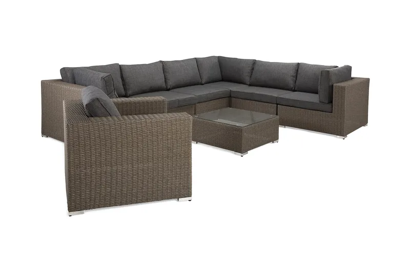 Marcus Loungegruppe - Grått Bord Hjørnesofa Lenestol - Hage - Utemiljø - Veranda & terrasse - Verandamøbler