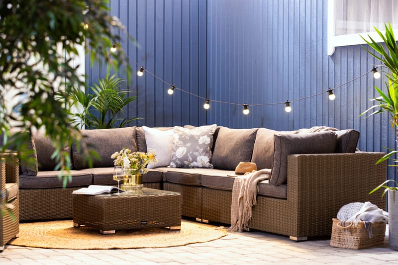 Marcus Loungegruppe - Grått Bord Hjørnesofa Lenestol - Hage - Utemiljø - Veranda & terrasse - Verandamøbler