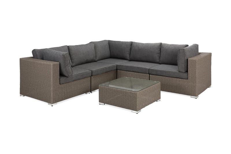 Marcus Loungegruppe - Grått Bord Hjørnesofa - Hage - Utemiljø - Veranda & terrasse - Verandamøbler