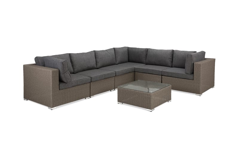 Marcus Loungegruppe - Grått Bord Hjørnesofa - Hage - Utemiljø - Veranda & terrasse - Verandamøbler