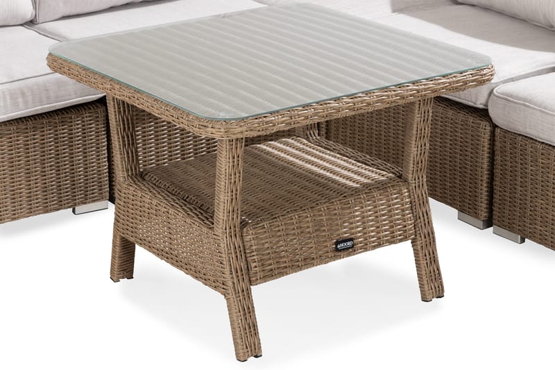 Marcus Loungegruppe - Natur Bord 1 Armlene - Hage - Utemiljø - Veranda & terrasse - Verandamøbler