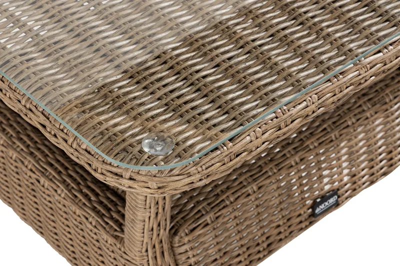 Marcus Loungegruppe - Natur Bord 1 Armlene - Hage - Utemiljø - Veranda & terrasse - Verandamøbler