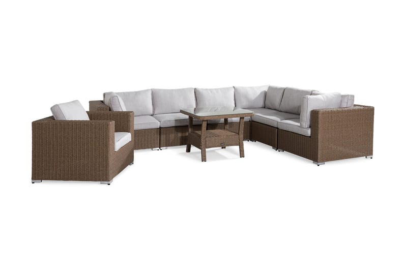 Marcus Loungegruppe - Natur Bord Hjørnesofa Lenestol - Hage - Utemiljø - Veranda & terrasse - Verandamøbler