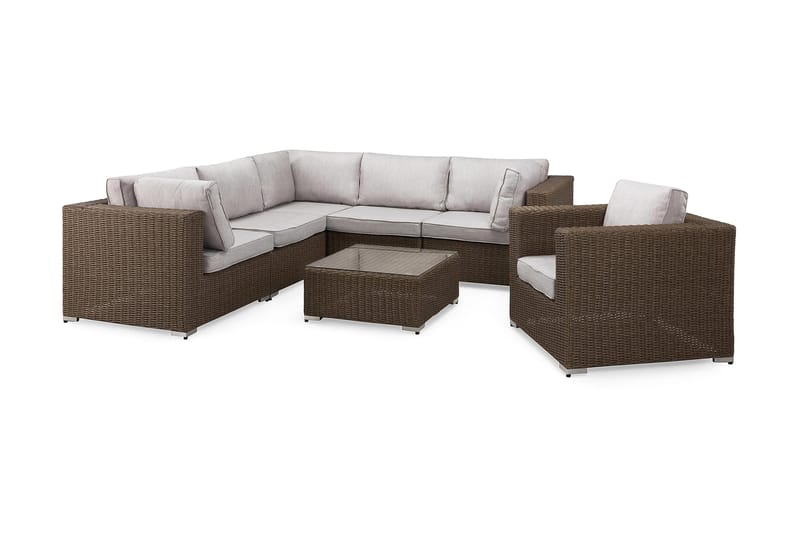 Marcus Loungegruppe - Natur Bord Hjørnesofa Lenestol - Hage - Utemiljø - Veranda & terrasse - Verandamøbler