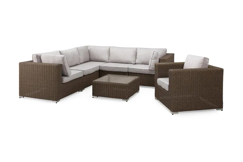 Marcus Loungegruppe - Natur Bord Hjørnesofa Lenestol - Hage - Utemiljø - Veranda & terrasse - Verandamøbler