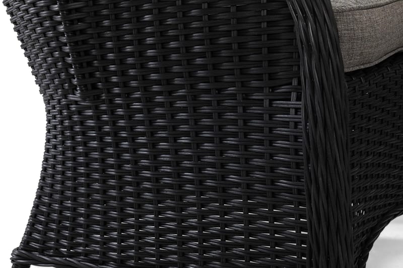 Marcus Sofagruppe 2-seter Ink. Lenestoler - Svart - Hagemøbler - Loungemøbler - Loungesett