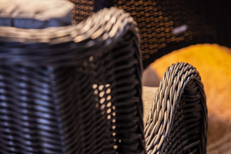 Marcus Sofagruppe 2-seter Ink. Lenestoler - Svart - Hagemøbler - Loungemøbler - Loungesett