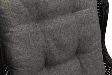 Marcus Sofagruppe 2-seter Ink. Lenestoler - Svart - Hagemøbler - Loungemøbler - Loungesett