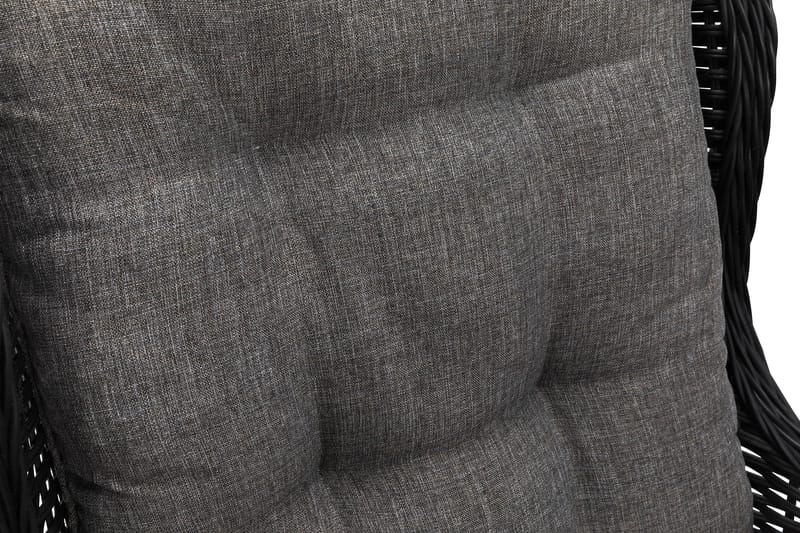 Marcus Sofagruppe 2-seter Ink. Lenestoler - Svart - Hagemøbler - Loungemøbler - Loungesett