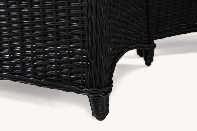 Marcus Sofagruppe 2-seter Ink. Lenestoler - Svart - Hagemøbler - Loungemøbler - Loungesett