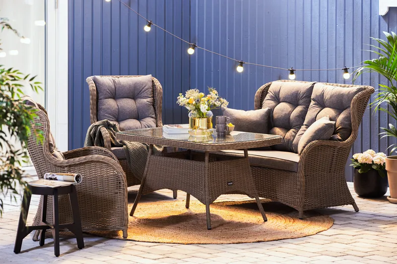 Marcus Sofagruppe - Grå - Hagemøbler - Loungemøbler - Loungesett