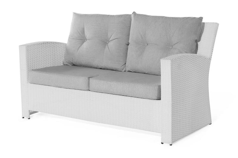 Marino Loungegruppe 146 cm - Hvit - Verandamøbler - Sofagruppe utendørs - Loungesett