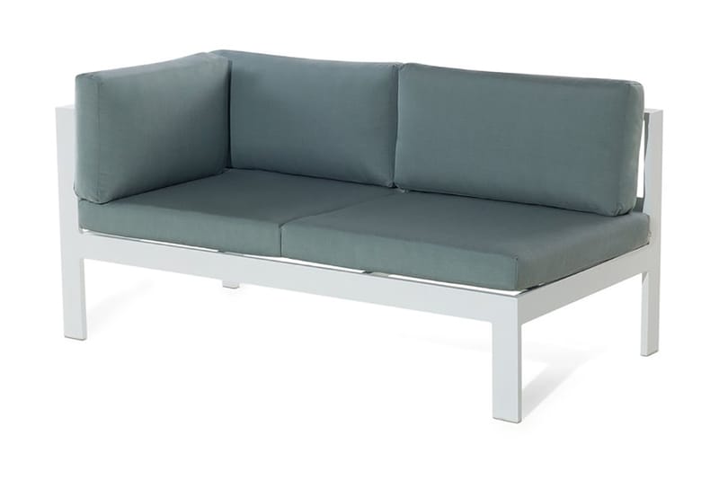 Messina Loungegruppe 147 cm - Hvit - Verandamøbler - Sofagruppe utendørs - Loungesett