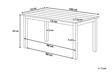 Messina Loungegruppe 147 cm - Hvit - Hagemøbler - Loungemøbler - Loungesett